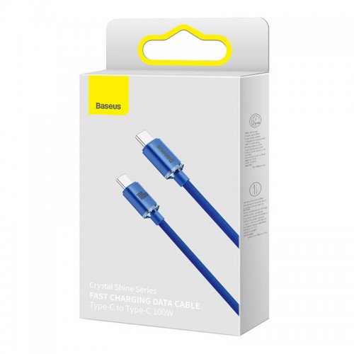 "Baseus Crystal Shine" USB kabelis-C į USB-C, 100 W, 1,2 m "Baseus Crystal Shine" USB kabelis-C į USB-C, 100 W, 1,2 m