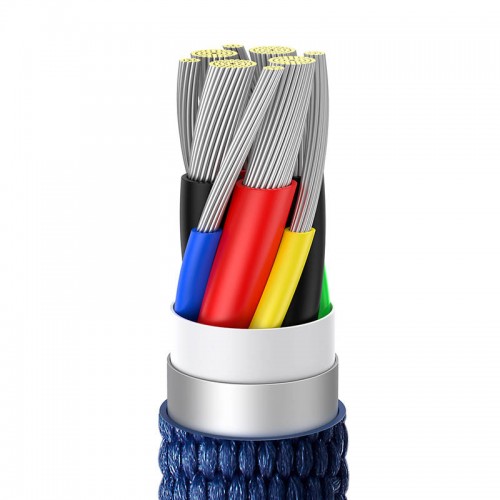 "Baseus Crystal Shine" USB kabelis-C į USB-C, 100 W, 2 m "Baseus Crystal Shine" USB kabelis-C į USB-C, 100 W, 2 m