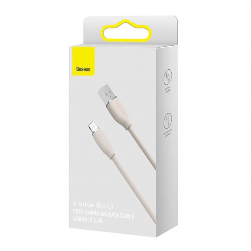 "Baseus Jelly" kabelis USB-Lightning, 2,4 A, 1,2 m