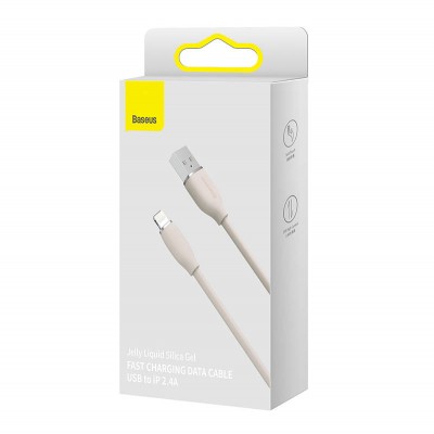 "Baseus Jelly" kabelis USB-Lightning, 2,4 A, 1,2 m
