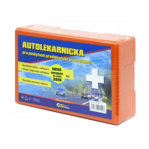 Pirmosios pagalbos rinkinys I. COMPASS 91519 plastikinėje