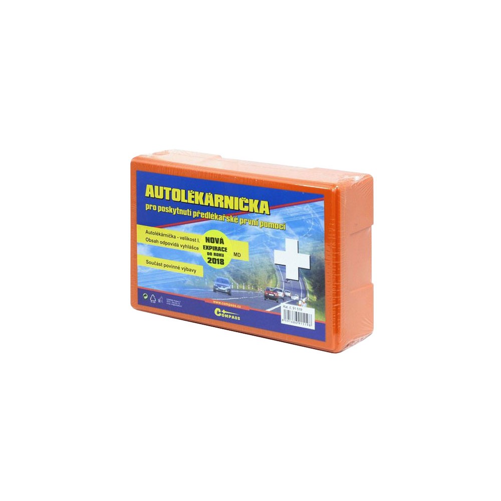 Pirmosios pagalbos rinkinys I. COMPASS 91519 plastikinėje