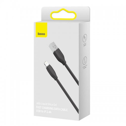 "Baseus Jelly" kabelis USB-Lightning, 2,4A, 1,2 m "Baseus Jelly" kabelis USB-Lightning, 2,4A, 1,2 m