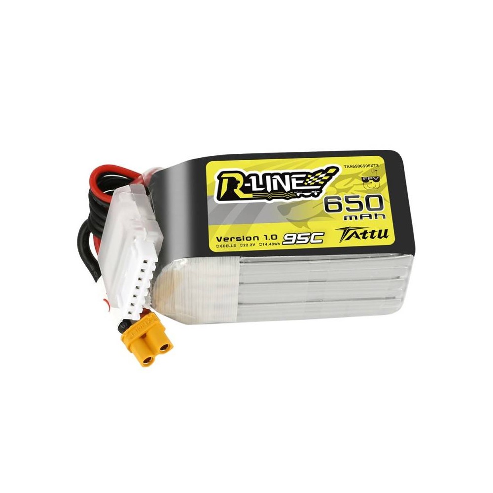 Tattu R-Linija 650mAh 22,2V 95C 6S1P XT30U-F baterija-LiFePO4