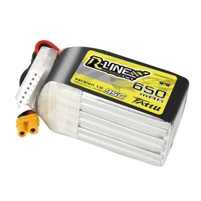 Tattu R-Linija 650mAh 22,2V 95C 6S1P XT30U-F baterija-LiFePO4