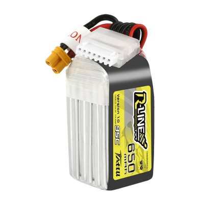 Tattu R-Linija 650mAh 22,2V 95C 6S1P XT30U-F baterija-LiFePO4