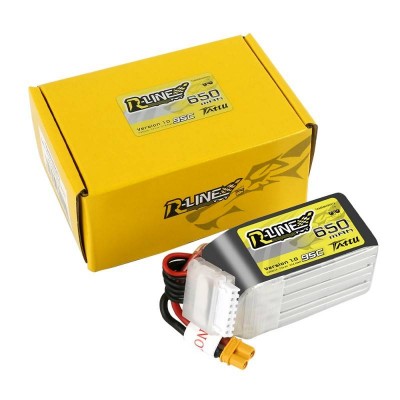 Tattu R-Linija 650mAh 22,2V 95C 6S1P XT30U-F baterija-LiFePO4