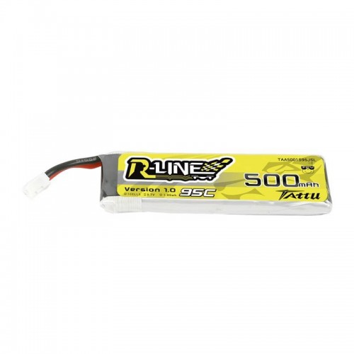 Akumuliatorius Tattu 500mAh 3.7V 95C 1S1P Long-LiFePO4, Li-Ion