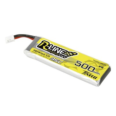 Akumuliatorius Tattu 500mAh 3.7V 95C 1S1P Long-LiFePO4, Li-Ion