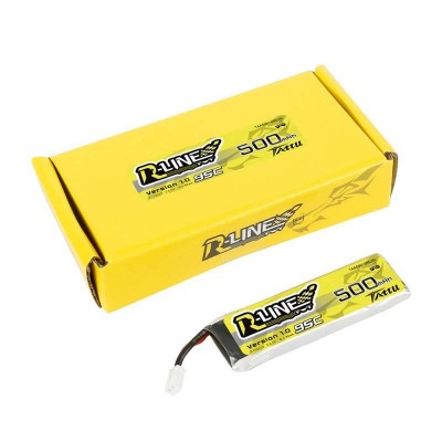 Akumuliatorius Tattu 500mAh 3.7V 95C 1S1P Long-LiFePO4, Li-Ion