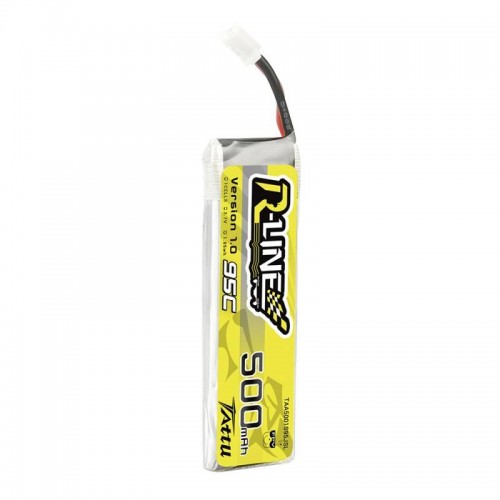 Akumuliatorius Tattu 500mAh 3.7V 95C 1S1P Long-LiFePO4, Li-Ion