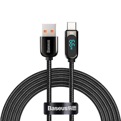 "Baseus" ekrano kabelis iš USB į tipą-C, 66W, 1 m