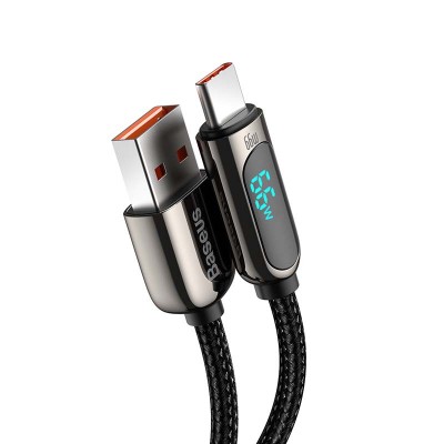 "Baseus" ekrano kabelis iš USB į tipą-C, 66W, 1 m