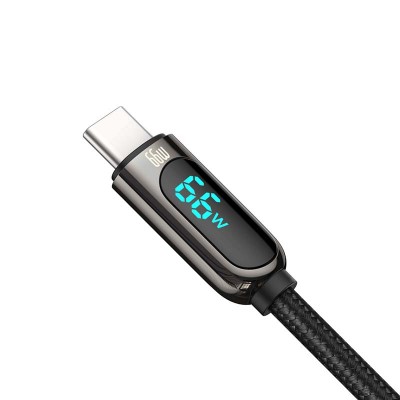"Baseus" ekrano kabelis iš USB į tipą-C, 66W, 1 m
