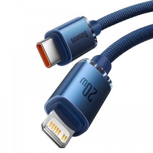 "Baseus Crystal" USB kabelis-C į "Lightning", 20W, 1,2 m