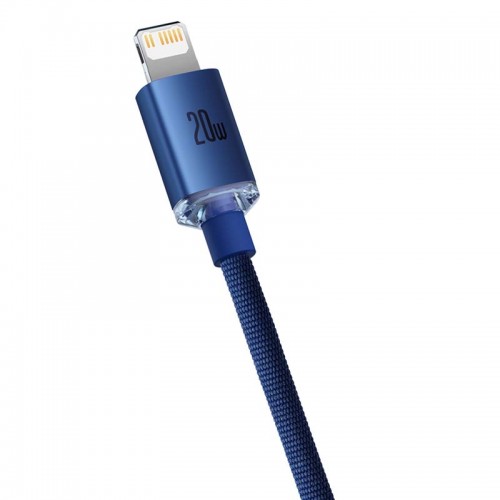 "Baseus Crystal" USB kabelis-C į "Lightning", 20W, 1,2 m