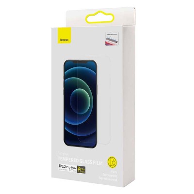 Grūdintas stiklas 0,3 mm Baseus, skirtas "iPhone 12 Pro Max"