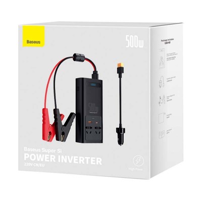 "Baseus" maitinimo inverteris 500W (220V CN/EU)