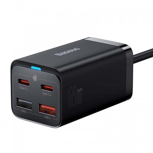 "Baseus" greitasis įkroviklis "GaN3 Pro", 2x USB-C, 2x USB, 65 "Baseus" greitasis įkroviklis "GaN3 Pro", 2x USB-C, 2x USB, 65