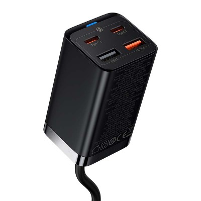 "Baseus" greitasis įkroviklis "GaN3 Pro", 2x USB-C, 2x USB, 65