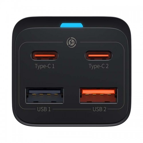 "Baseus" greitasis įkroviklis "GaN3 Pro", 2x USB-C, 2x USB, 65 "Baseus" greitasis įkroviklis "GaN3 Pro", 2x USB-C, 2x USB, 65