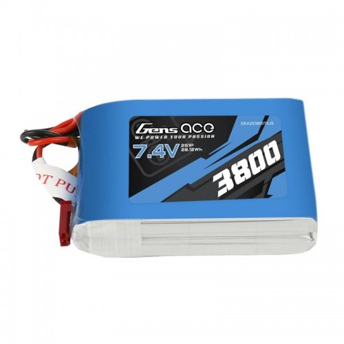 Akumuliatorius Gens Ace 3800mAh 7.4V 1C 2S1P iki Taranis Q