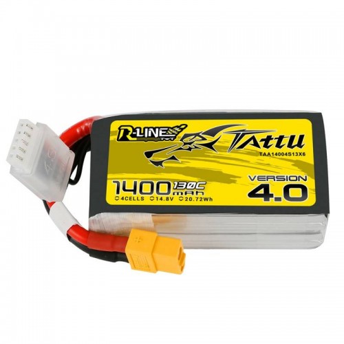 Tattu R-"Line 4.0" 1400mAh 14,8V 130C 4S1P XT60