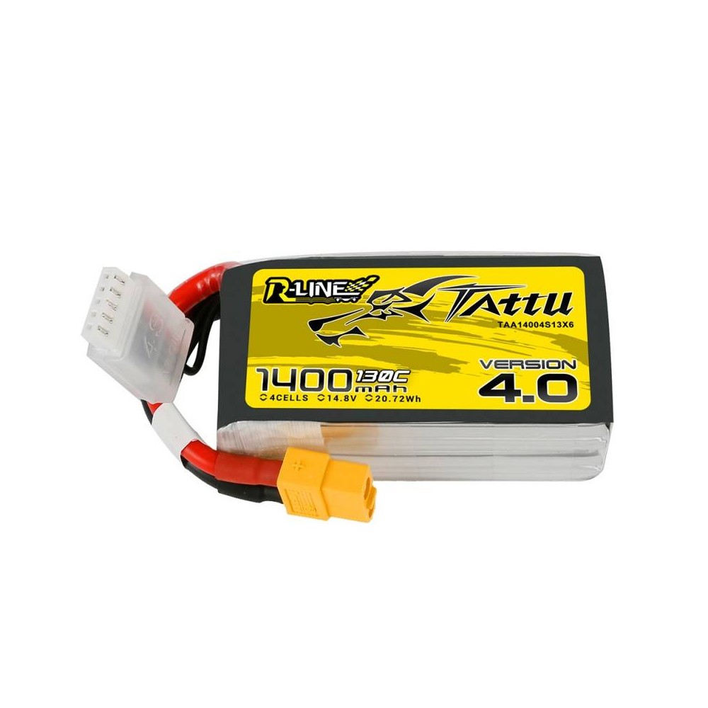 Tattu R-"Line 4.0" 1400mAh 14,8V 130C 4S1P XT60