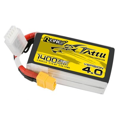 Tattu R-"Line 4.0" 1400mAh 14,8V 130C 4S1P XT60