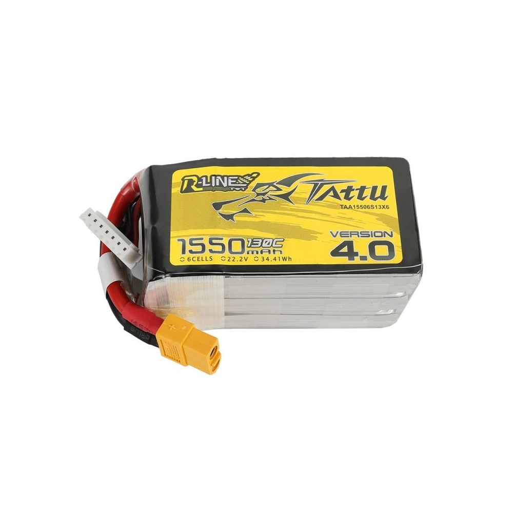 Akumuliatorius Tattu R-Linija 4.0 1550mAh 22.2V 130C 6S1P