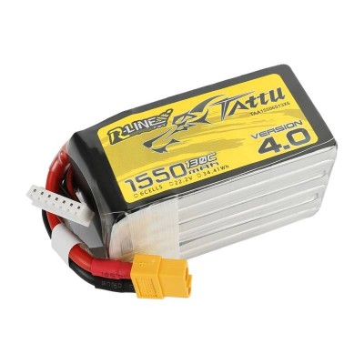 Akumuliatorius Tattu R-Linija 4.0 1550mAh 22.2V 130C 6S1P