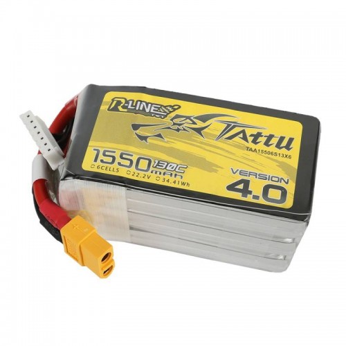 Akumuliatorius Tattu R-Linija 4.0 1550mAh 22.2V 130C 6S1P