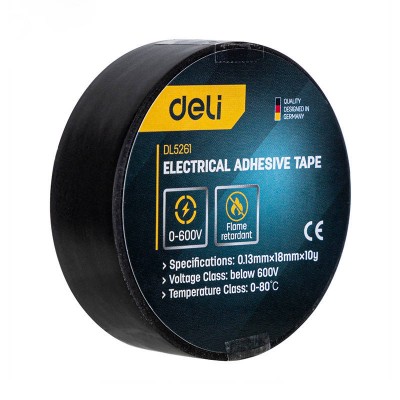 Elektros izoliacinė juosta Deli Tools EDL5261, 10 m-Izoliacinės