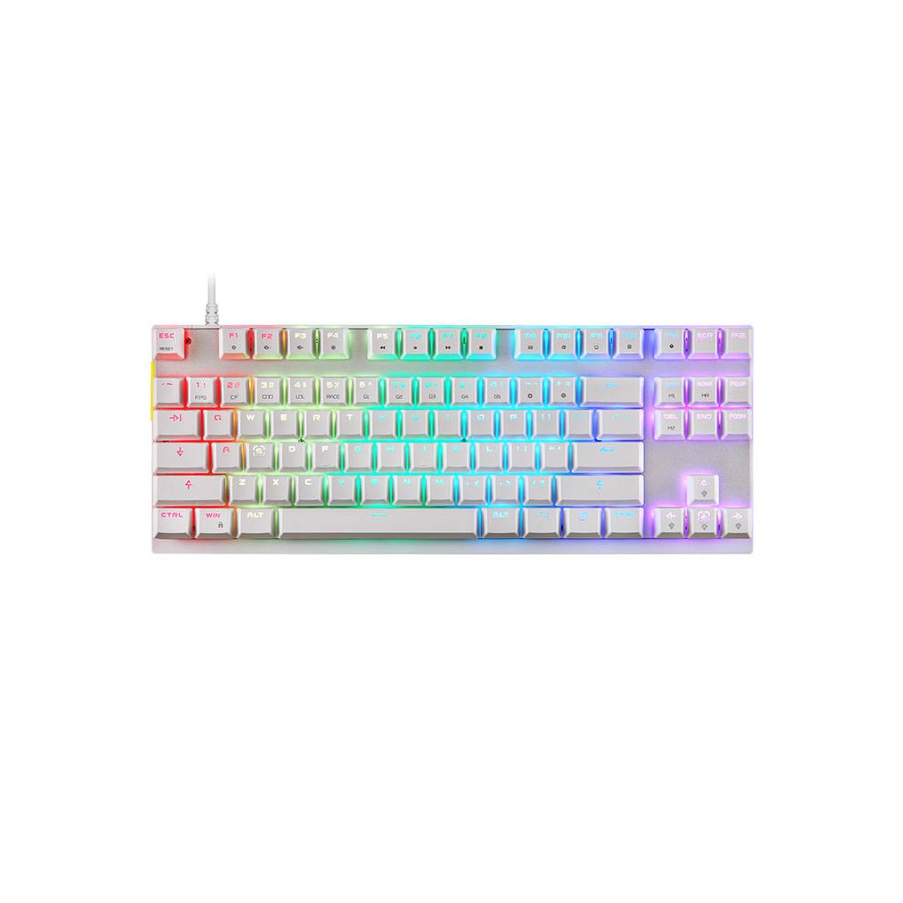 Mechaninė žaidimų klaviatūra Motospeed K82 RGB (balta)-Laidinė