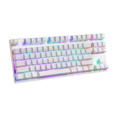 Mechaninė žaidimų klaviatūra Motospeed K82 RGB (balta)-Laidinė
