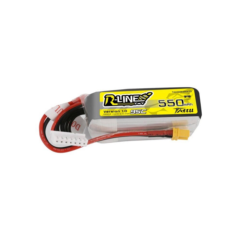 Akumuliatorius Tattu R-Linija 550mAh 22.2V 95C 6S1P