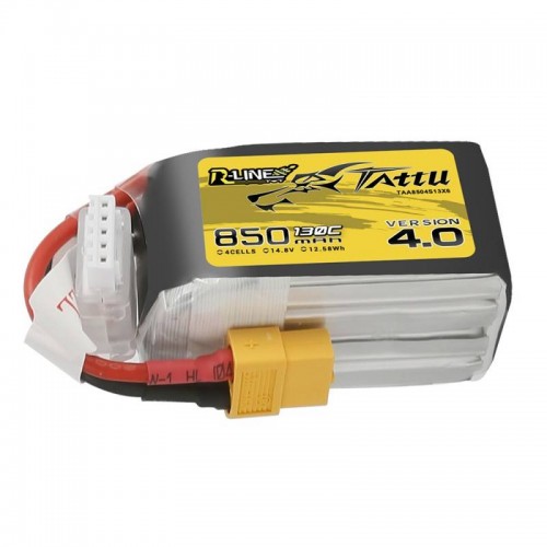 Akumuliatorius Tattu R-Linija 850mAh 14.8V 130C 4S1P