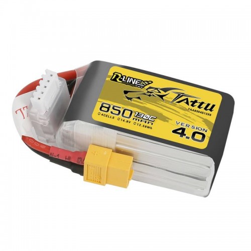 Akumuliatorius Tattu R-Linija 850mAh 14.8V 130C 4S1P