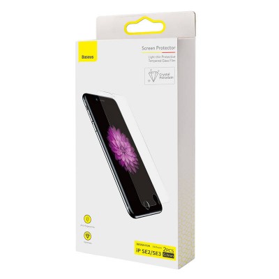 Grūdintas stiklas 0,3 mm Baseus, skirtas "iPhone SE 2" /