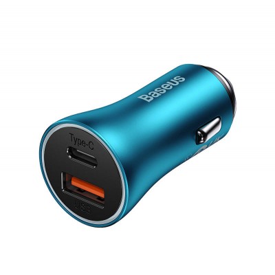 "Baseus Golden Contactor Max" automobilinis įkroviklis, USB +