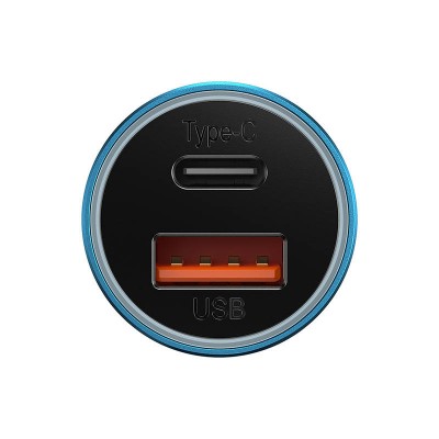 "Baseus Golden Contactor Max" automobilinis įkroviklis, USB +