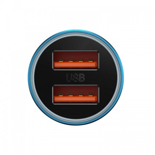 "Baseus Golden Contactor Max" automobilinis įkroviklis, 2x USB