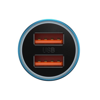 "Baseus Golden Contactor Max" automobilinis įkroviklis, 2x USB