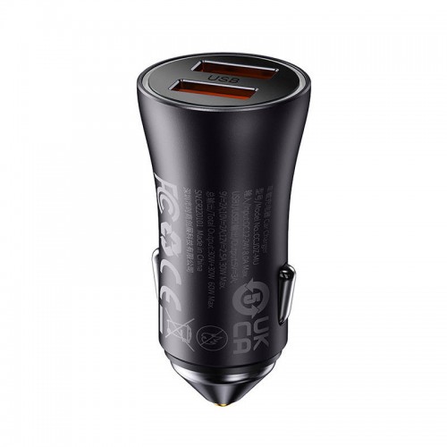 "Baseus Golden Contactor Max" automobilinis įkroviklis, 2x USB