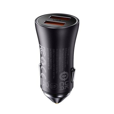 "Baseus Golden Contactor Max" automobilinis įkroviklis, 2x USB