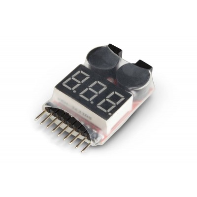 Skaitmeninis įtampos matuoklis 2-8S Lipo