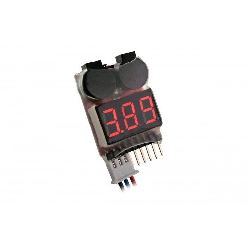 Skaitmeninis įtampos matuoklis 2-8S Lipo