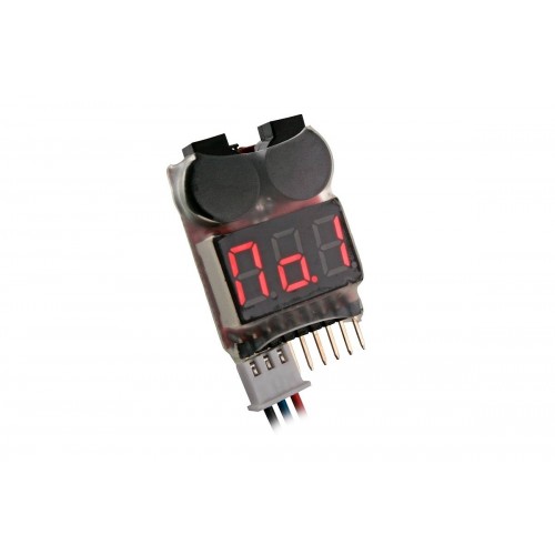 Skaitmeninis įtampos matuoklis 2-8S Lipo
