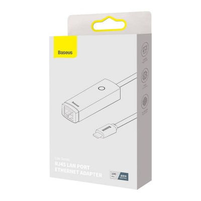 "Baseus Lite" serijos USB-C ir RJ45 tinklo adapteris, 100Mbps