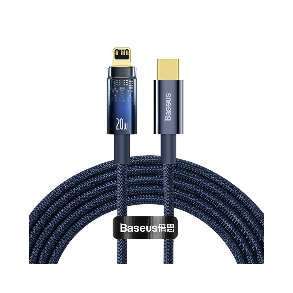 "Baseus Explorer", USB-C ir "Lightning" kabelis, 20 W, 2 m